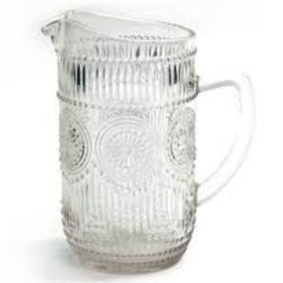 🦋 New Pioneer Woman Clear Adeline Pitcher & 4 Glass Tumblers Gift Set - Picture 6 of 11